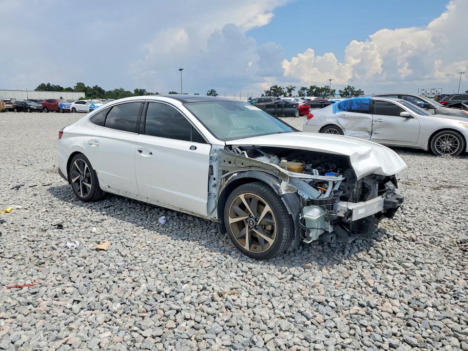 2021 Hyundai Sonata VIN 5NPEJ4J2XMH132265 COPART salvage auction — FRONT END, Fl - Cert Of Title Slvg Rebuildable, sold $6,200 on 2026-07-27 (photo 4)