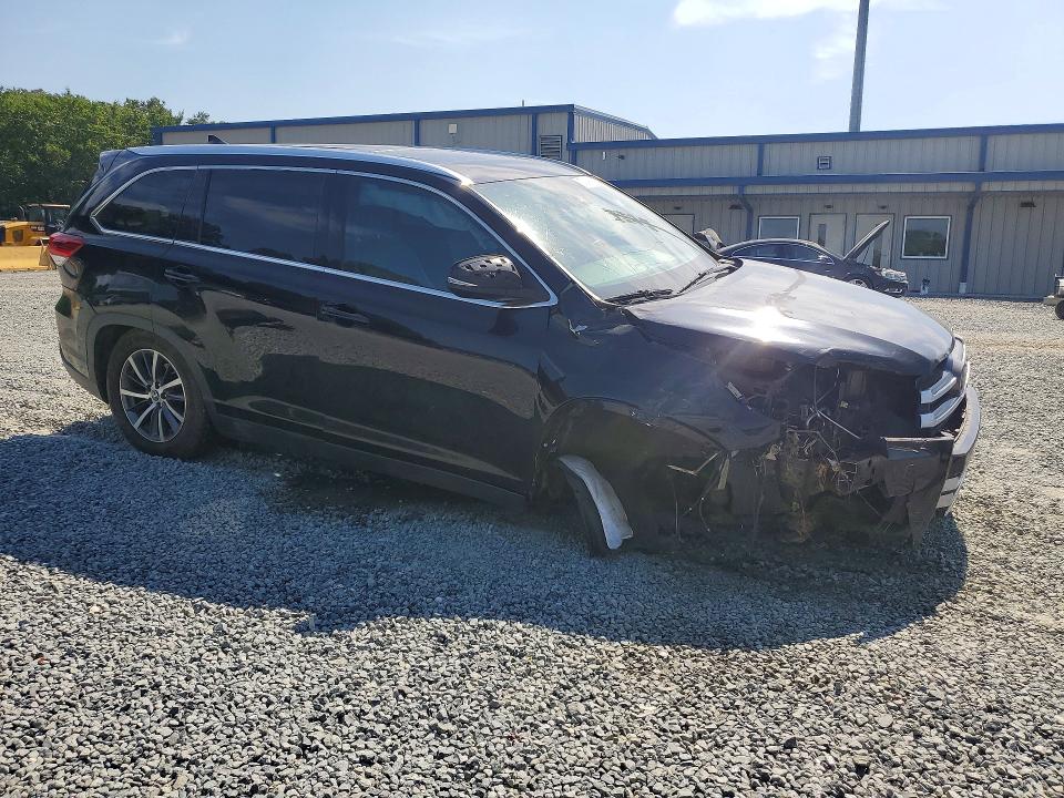 2019 Toyota Highlander VIN 5TDKZRFH7KS315569 COPART salvage auction — FRONT END, Nc - Salvage Certificate Of Title, sold $225 on 2026-07-30 (photo 4)