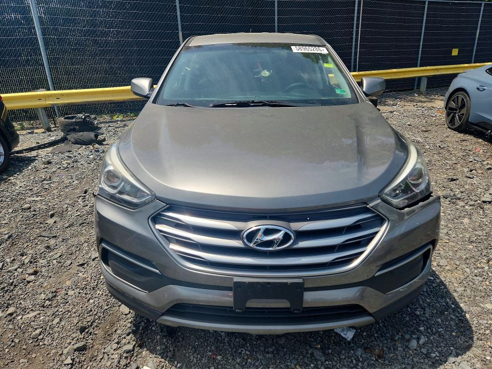 2018 Hyundai Santa fe VIN 5XYZTDLB4JG533936 COPART salvage auction — FRONT END, Md - Cert Of Salvage > 75% Damage, sold $2,150 on 2026-07-07 (photo 5)