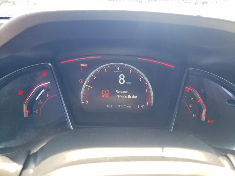 2018 Honda Civic VIN SHHFK8G70JU202392 COPART salvage auction — FRONT END, Ca - Salvage Certificate, sold $7,600 on 2026-07-06 (photo 9)