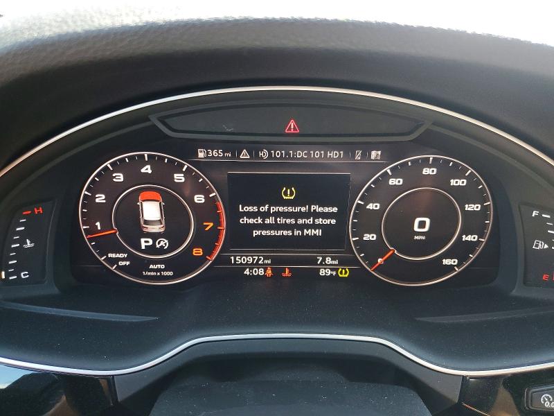 2018 Audi Q7 VIN WA1LAAF71JD028267 COPART salvage auction — FRONT END, Nj - Certificate Of Title, sold $5,600 on 2026-07-13 (photo 9)