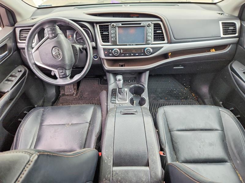 2016 Toyota Highlander VIN 5TDJKRFH9GS254412 COPART salvage auction — FRONT END, In - Cert Of Title-Salvage Title, sold $5,900 on 2026-07-27 (photo 8)