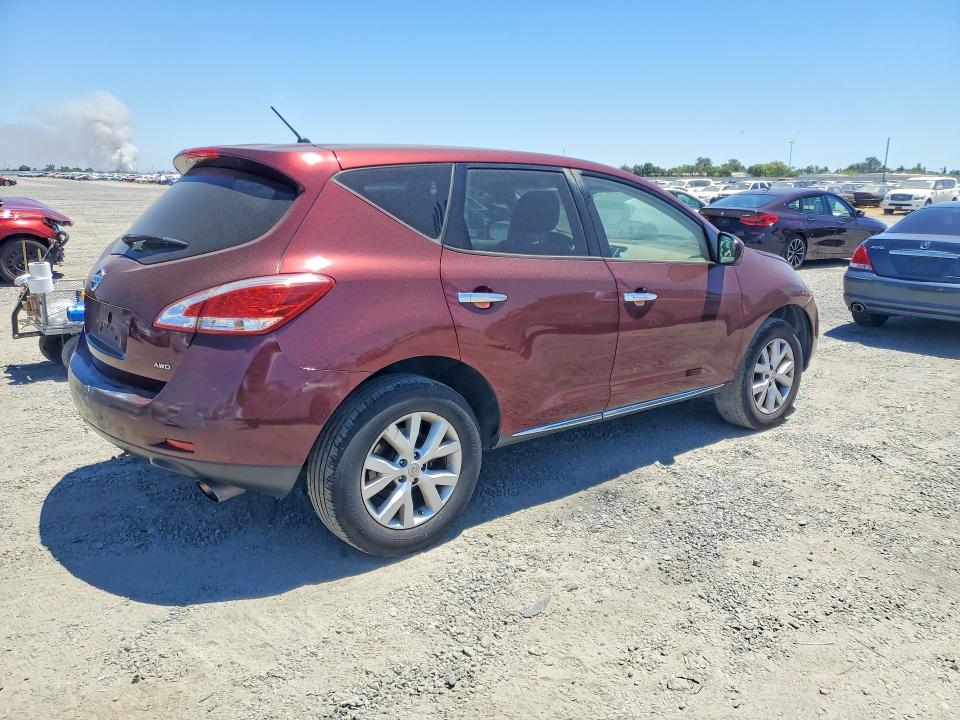 2011 Nissan Murano VIN JN8AZ1MW4BW169960 COPART salvage auction — FRONT END, CA - SALVAGE CERTIFICATE, sold $200 on 2026-07-21 (photo 3)
