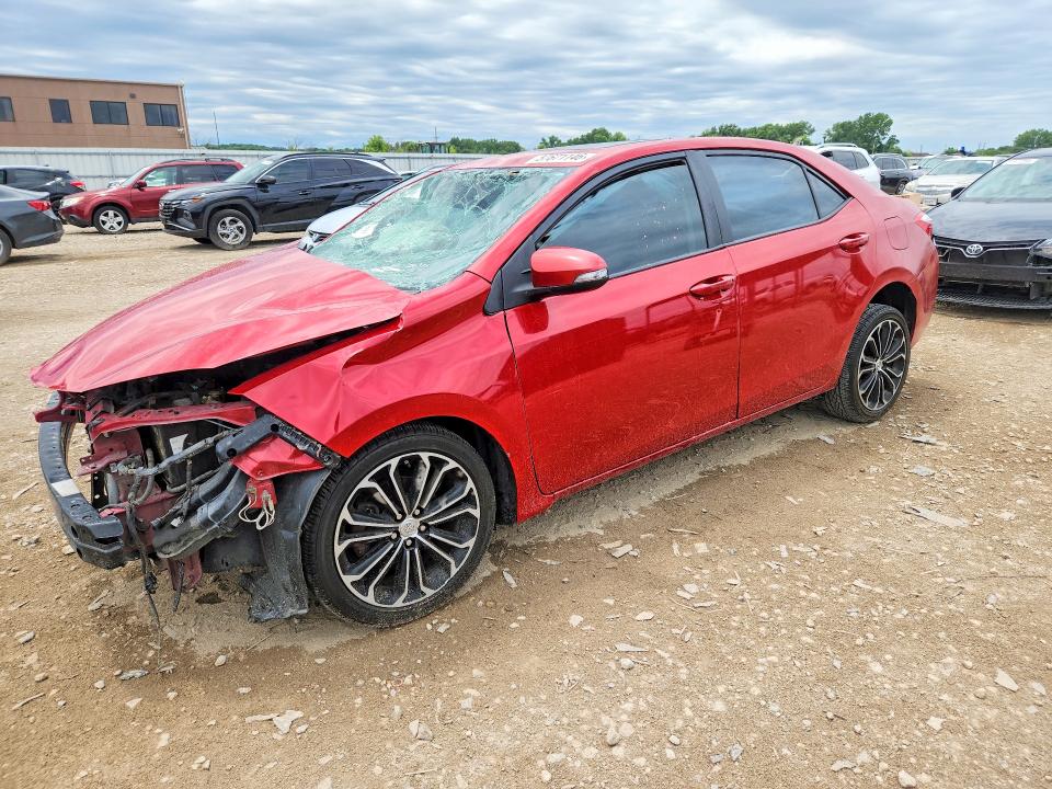 2014 Toyota Corolla VIN 5YFBURHE1EP045107 COPART salvage auction — FRONT END, Ks - Cert Of Title-Salvage, sold $1,100 on 2026-07-14 (photo 1)