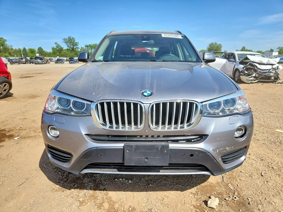 2017 BMW X3 VIN 5UXWX9C36H0W75393 COPART salvage auction — REAR END, Il - Salvage Certificate, sold $2,800 on 2026-07-28 (photo 5)