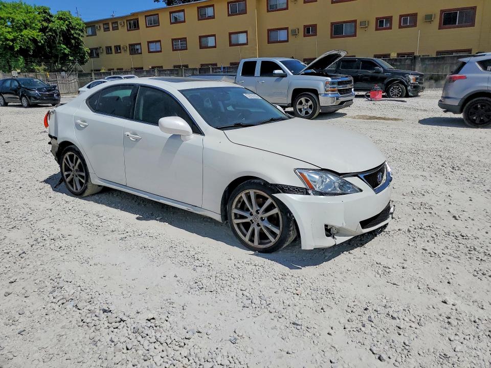 2007 Lexus Is 250 VIN JTHBK262472038397 COPART salvage auction — FRONT END, Fl - Cert Of Ttl-Rebuilt&Slvg Rbld, sold $375 on 2026-07-07 (photo 4)