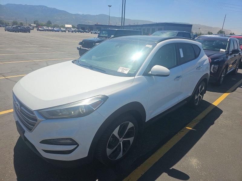 2016 Hyundai Tucson VIN KM8J3CA26GU125385 COPART salvage auction — MINOR DENT/SCRATCHES, Ut - Certificate Of Title (P), sold $2,600 on 2026-07-04 (photo 2)