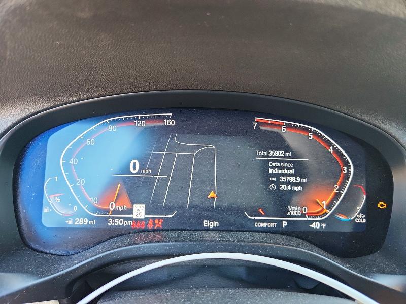 2022 BMW VIN 5UX53DP01N9K97680 COPART salvage auction — FRONT END, Il - Salvage Certificate, sold $16,300 on 2026-07-16 (photo 9)