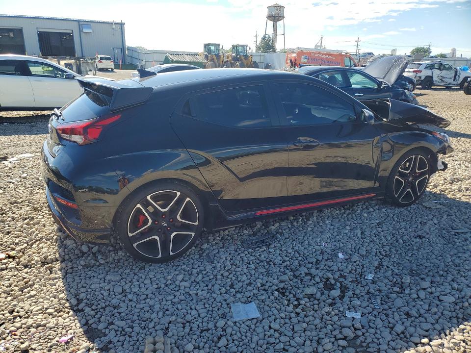 2021 Hyundai Veloster VIN KMHT36AH9MU009835 COPART salvage auction — FRONT END, Il - Salvage Certificate, sold $1,600 on 2026-07-29 (photo 3)