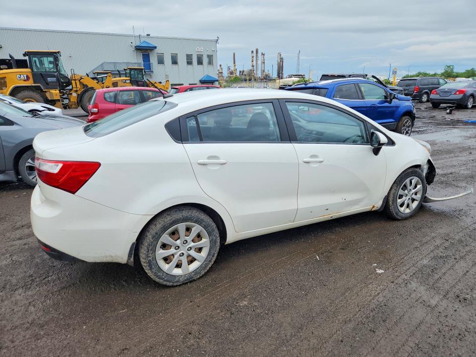 2014 Kia Rio VIN KNADM4A36E6382798 COPART salvage auction — FRONT END, Qc - Gravement Accidente, sold $150 on 2026-07-21 (photo 3)