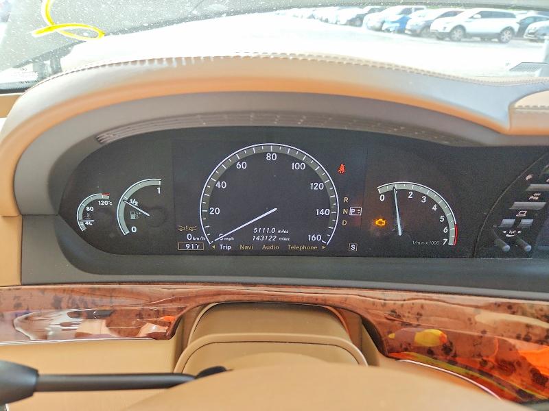 2007 Mercedes-benz S-klasse VIN WDDNG76X97A119058 COPART salvage auction — MINOR DENT/SCRATCHES, FL - CERTIFICATE OF TITLE (P), sold $6,800 on 2026-07-29 (photo 9)