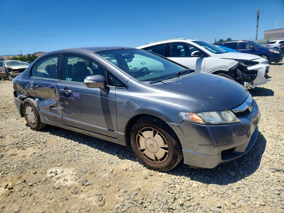 2009 Honda Civic hybrid VIN JHMFA36239S003413 COPART salvage auction — SIDE, Ca - Salvage Certificate, sold $500 on 2026-07-07 (photo 4)
