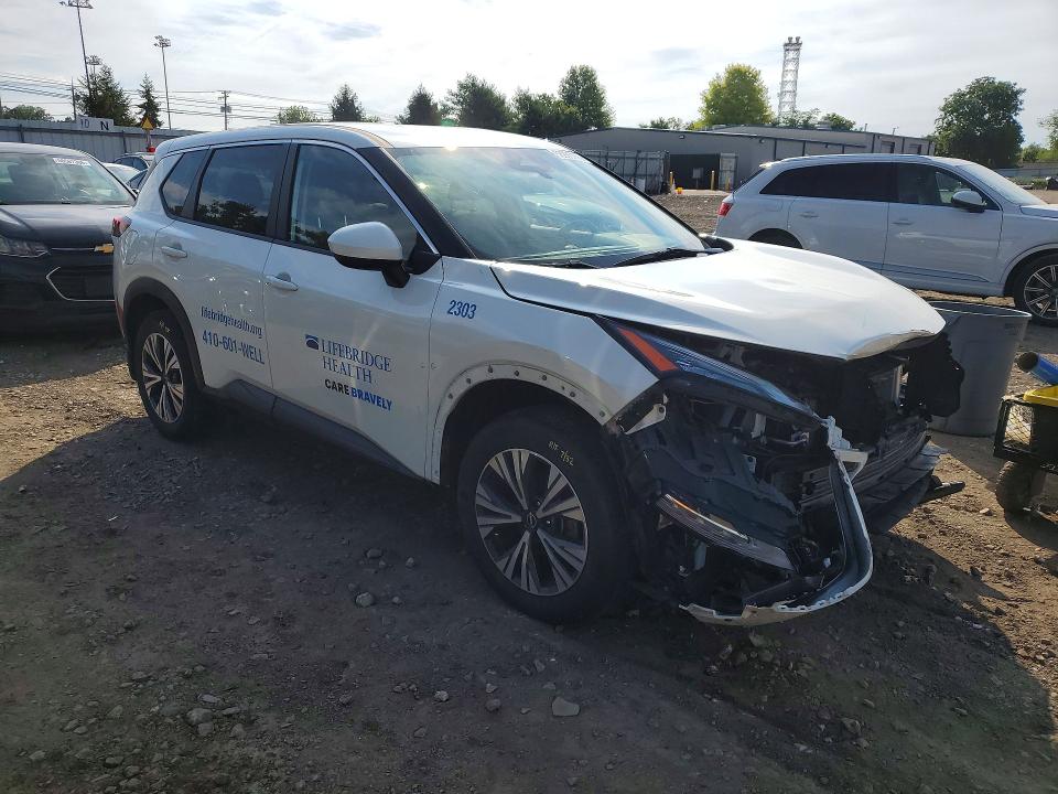 2023 Nissan Rogue VIN JN8BT3BB2PW475869 COPART salvage auction — FRONT END, Md - Cert Of Salvage < 75% Damage, sold $6,300 on 2026-07-20 (photo 4)