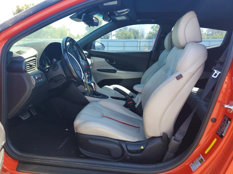 2019 Hyundai Veloster VIN KMHTH6AB4KU014483 COPART salvage auction — VANDALISM, Ca - Salvage Certificate, sold $1,850 on 2026-07-22 (photo 7)
