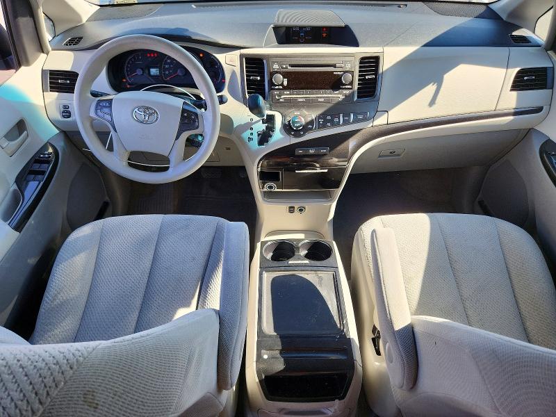 2014 Toyota Sienna VIN 5TDKK3DC3ES495971 COPART salvage auction — REAR END, Ca - Salvage Certificate, sold $2,100 on 2026-07-13 (photo 8)