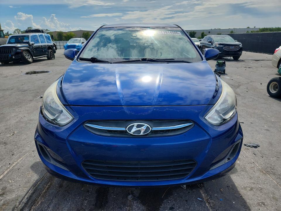2017 Hyundai Accent VIN KMHCT4AE2HU251737 COPART salvage auction — WATER/FLOOD, Fl - Cert Of Title-Slvg Rebld Flood, sold $725 on 2026-07-14 (photo 5)