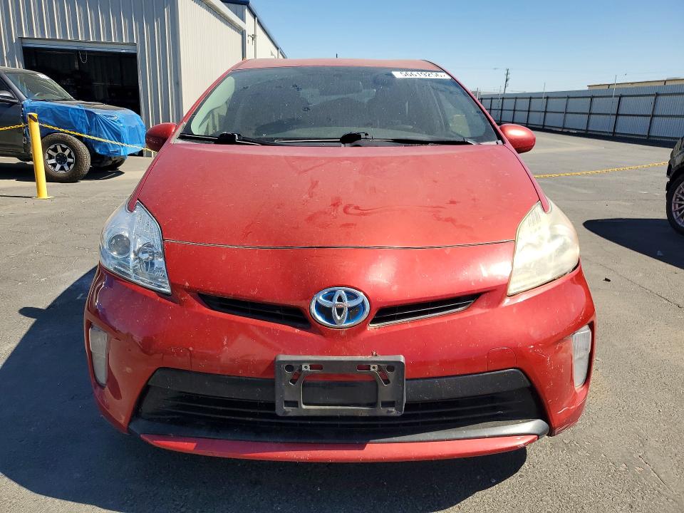 2013 Toyota Prius VIN JTDKN3DU7D1709680 COPART salvage auction — REAR END, Ca - Salvage Certificate, sold $1,300 on 2026-07-02 (photo 5)