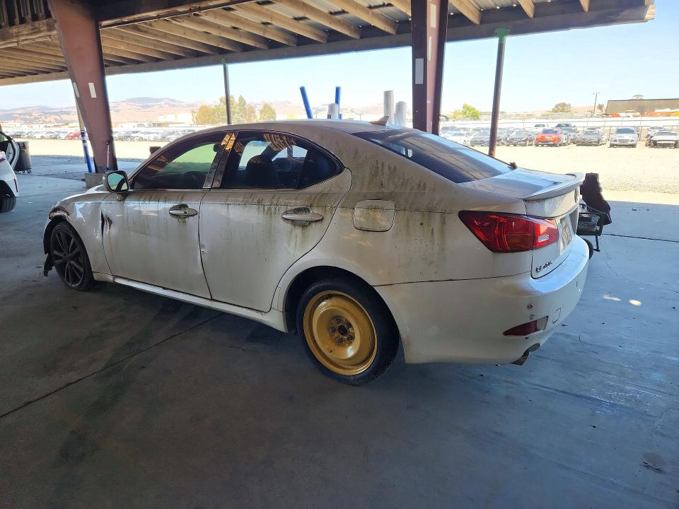 2007 Lexus Is VIN JTHBE262275012113 COPART salvage auction — FRONT END, Ca - Dis/Dlr/Exp Clean W/Salv Hist, sold $250 on 2026-07-30 (photo 2)