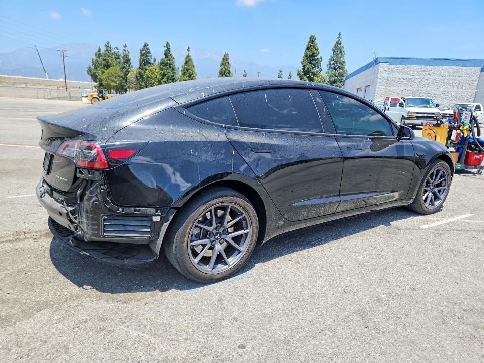 2023 Tesla Model 3 VIN 5YJ3E1EB9PF655154 COPART salvage auction — REAR END, CA - SALVAGE CERTIFICATE, sold $7,700 on 2026-07-28 (photo 3)