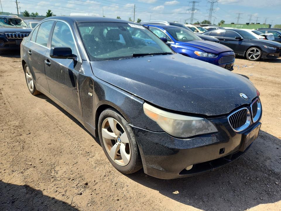 2007 BMW 5 series VIN WBANE73507CM49241 COPART salvage auction — FRONT END, Il - Certificate Of Title, sold $400 on 2026-07-09 (photo 4)