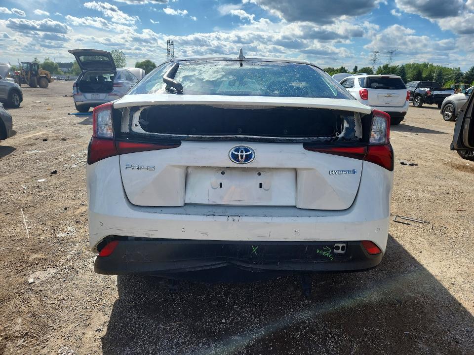 2019 Toyota Prius VIN JTDKARFU4K3081025 COPART salvage auction — FRONT END, Il - Salvage Certificate, sold $5,900 on 2026-07-21 (photo 6)