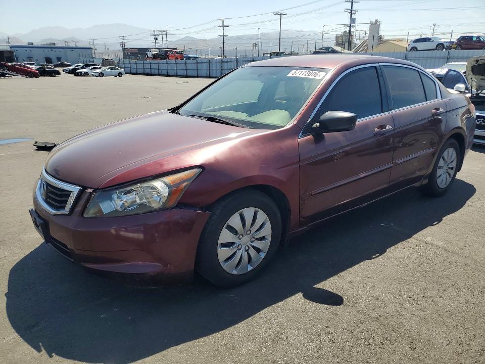 2008 Honda Accord VIN JHMCP26308C028797 COPART salvage auction — FRONT END, CA - SALVAGE CERTIFICATE, sold $1,350 on 2026-07-13 (photo 1)
