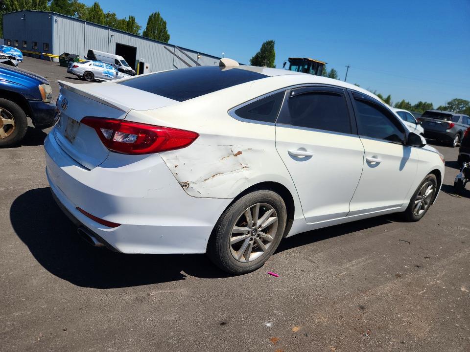 2017 Hyundai VIN 5NPE24AF1HH485046 COPART salvage auction — REAR END, Ca - Certificate Of Title (P), sold $625 on 2026-07-27 (photo 3)