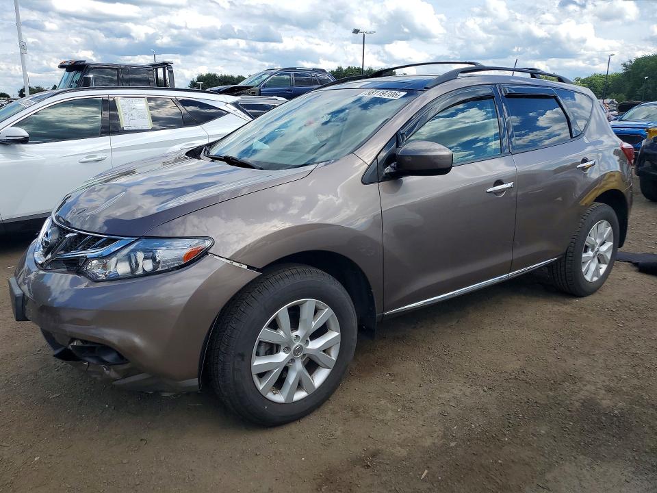 2011 Nissan Murano VIN JN8AZ1MWXBW175035 COPART salvage auction — FRONT END, Ma - Cert Of Title-Salvage, sold $675 on 2026-07-09 (photo 1)