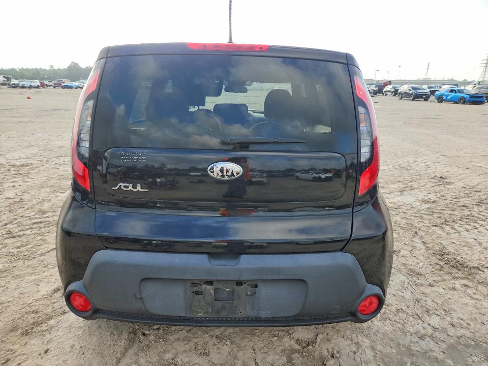 2014 Kia Soul VIN KNDJN2A26E7057027 COPART salvage auction — FRONT END, Tx - Bonded Title - Salvage, sold $900 on 2026-07-02 (photo 6)
