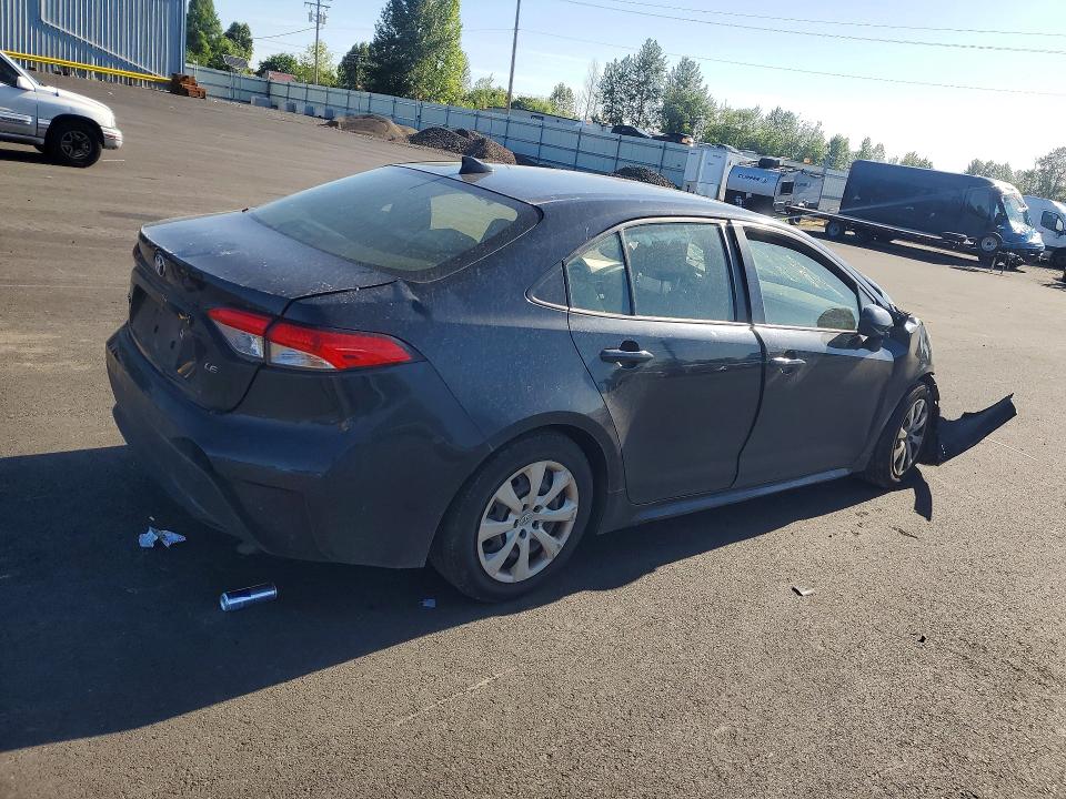 2020 Toyota Corolla VIN JTDEPRAE2LJ093859 COPART salvage auction — FRONT END, Or - Salvage Title Certificate, sold $600 on 2026-07-29 (photo 3)