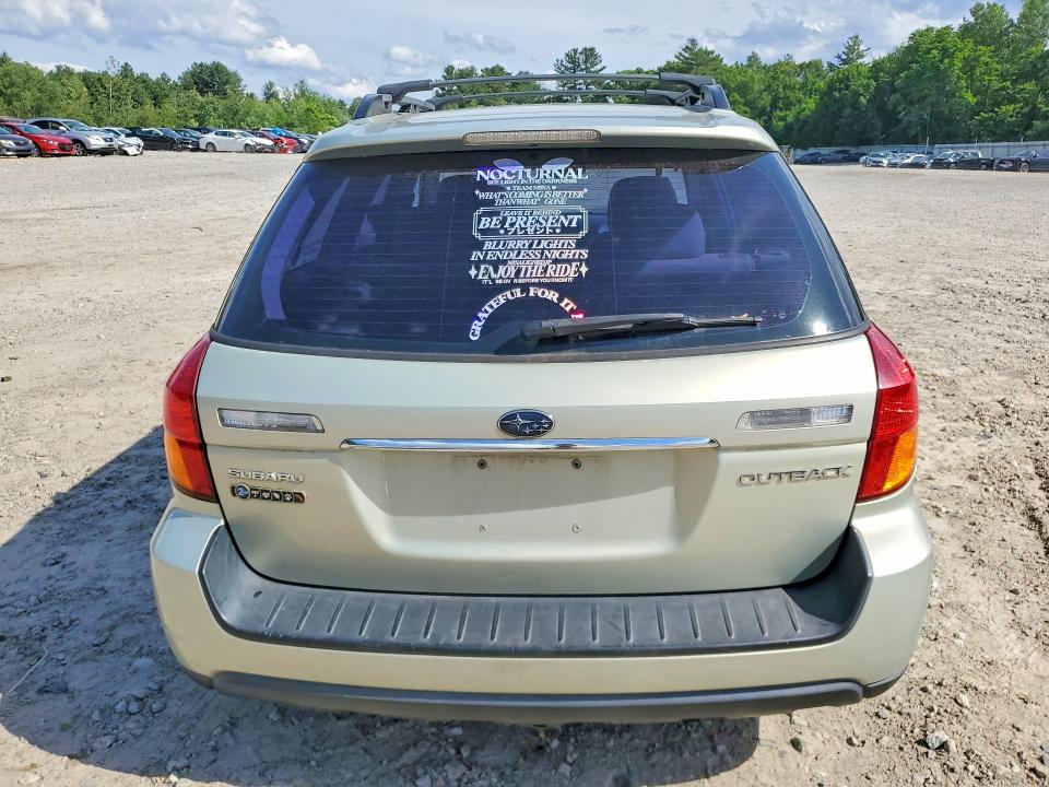 2006 Subaru LEGACY VIN 4S4BP61C767343674 COPART salvage auction — FRONT END, Ri - Certificate Of Title, sold $425 on 2026-07-02 (photo 6)