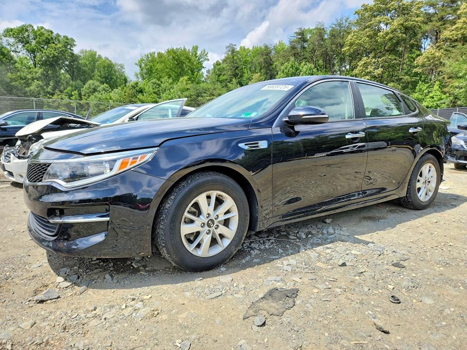 2016 Kia Optima VIN 5XXGT4L39GG063464 COPART salvage auction — REAR END, Md - Cert Of Salvage > 75% Damage, sold $2,250 on 2026-07-24 (photo 1)