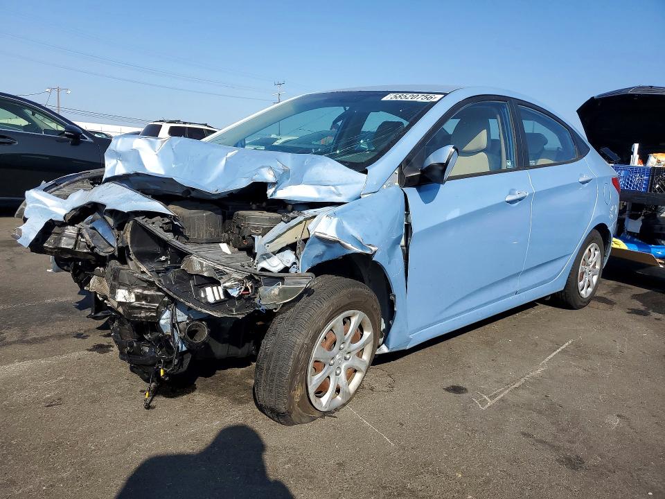 2014 Hyundai VIN KMHCT4AE5EU640285 COPART salvage auction — FRONT END, Ca - Salvage Certificate, sold $275 on 2026-07-13 (photo 1)