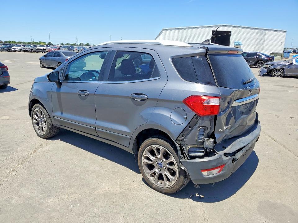 2018 Ford Ecosport VIN MAJ6P1WL4JC243474 COPART salvage auction — REAR END, Ca - Salvage Certificate, sold $2,250 on 2026-07-04 (photo 2)