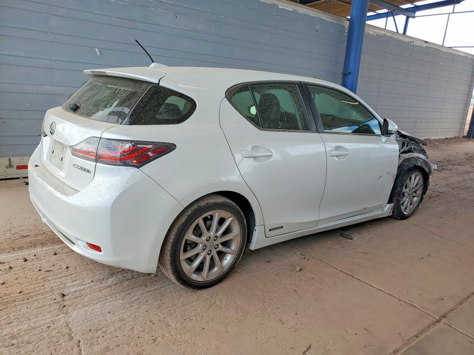 2012 Lexus Ct VIN JTHKD5BH4C2114653 COPART salvage auction — FRONT END, Az - Cert Of Title - Salvage, sold $3,500 on 2026-07-02 (photo 3)