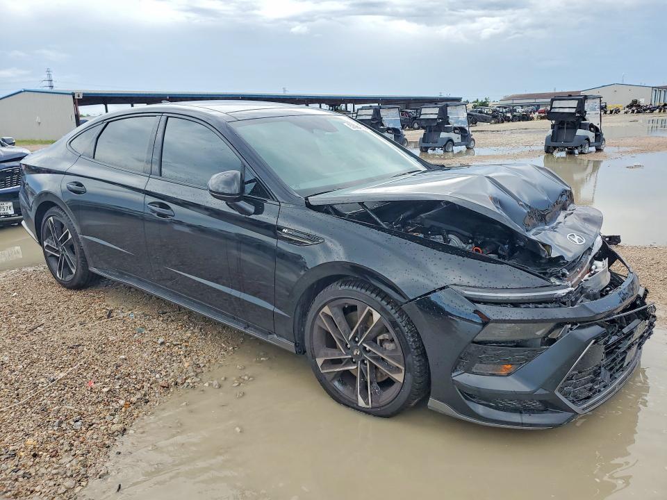 2025 Hyundai Sonata VIN KMHL54JC5SA512151 COPART salvage auction — FRONT END, Tx - Salvage Vehicle Title, sold $8,600 on 2026-08-21 (photo 4)