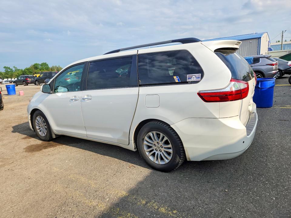 2016 Toyota Sienna VIN 5TDYK3DC8GS736064 COPART salvage auction — REAR END, PA - CERTIFICATE OF SALVAGE, sold $175 on 2026-07-31 (photo 2)