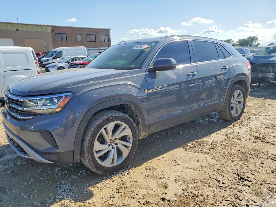 2020 Volkswagen Atlas cross sport VIN 1V2MC2CA2LC205717 COPART salvage auction — HAIL, Ks - Cert Of Title-Salvage, sold $9,800 on 2026-07-16 (photo 1)