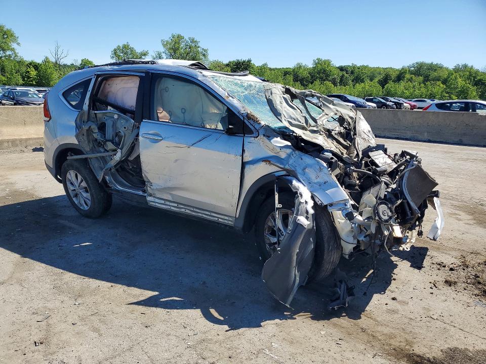 2014 Honda VIN 2HKRM4H77EH601128 COPART salvage auction — ROLLOVER, NY - MV-907A SALVAGE CERTIFICATE, sold $350 on 2026-07-02 (photo 4)
