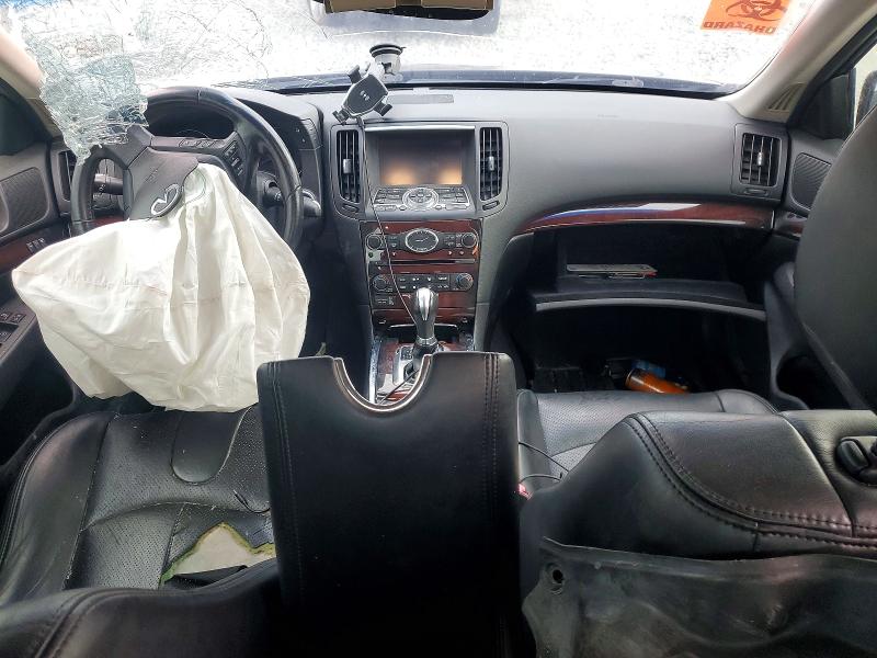 2013 Infiniti G VIN JN1CV6AR3DM355213 COPART salvage auction — FRONT END, FL - CERT OF TTL-REBUILT&SLVG RBLD, sold $400 on 2026-07-02 (photo 8)