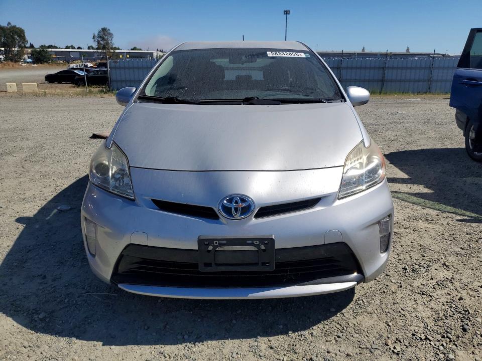2014 Toyota Prius VIN JTDKN3DU3E0391984 COPART salvage auction — REAR END, Ca - Salvage Certificate, sold $4,500 on 2026-07-02 (photo 5)