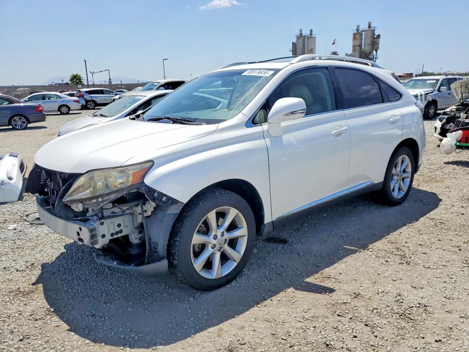 2011 Lexus Rx 350 VIN JTJZK1BA7B2411350 COPART salvage auction — FRONT END, Ca - Salvage Certificate, sold $4,050 on 2026-07-31 (photo 1)