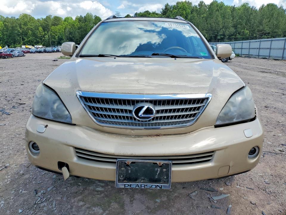 2008 Lexus Rx 400h VIN JTJHW31U282044311 COPART salvage auction — FRONT END, VA - CERT OF TITLE - SALVAGE, sold $925 on 2026-07-20 (photo 5)