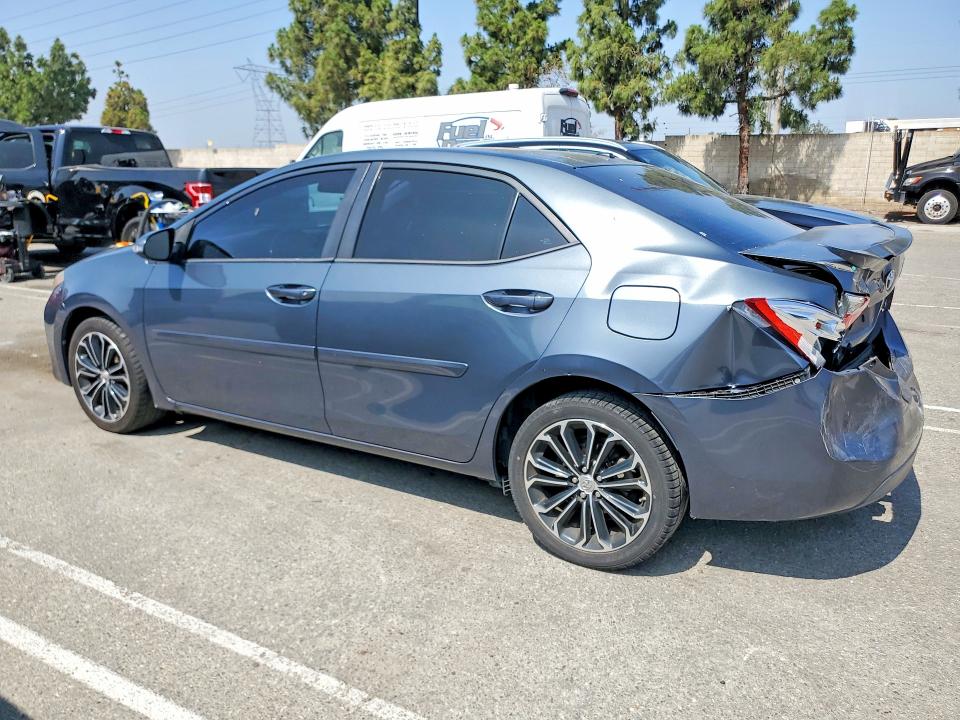 2014 Toyota Corolla VIN 5YFBURHE0EP010364 COPART salvage auction — REAR END, Ca - Salvage Certificate, sold $2,700 on 2026-07-02 (photo 2)