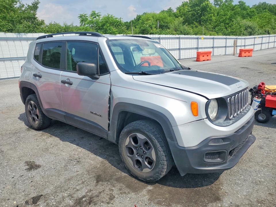 2018 Jeep VIN ZACCJBAB9JPH18566 COPART salvage auction — FRONT END, Pa - Certificate Of Salvage, sold $1,100 on 2026-08-11 (photo 4)