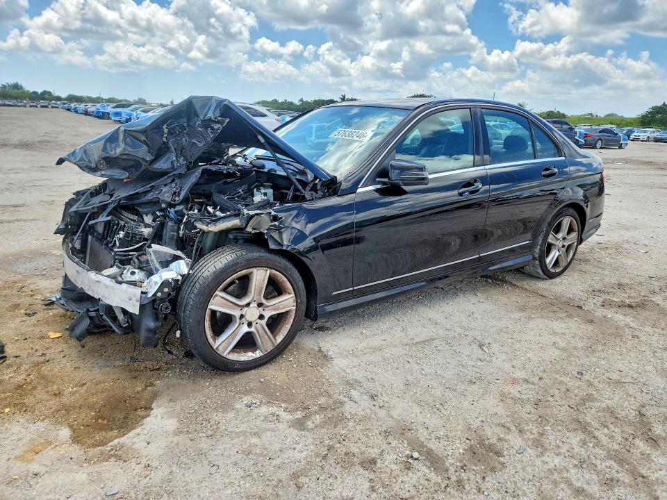 2010 Mercedes-benz C-klasse VIN WDDGF8BB2AR105782 COPART salvage auction — FRONT END, Fl - Cert Of Title Slvg Rebuildable, sold $425 on 2026-08-18 (photo 1)