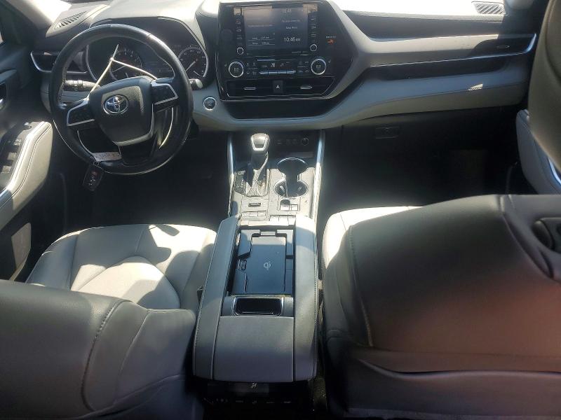 2022 Toyota Highlander VIN 5TDGZRBH7NS179010 COPART salvage auction — FRONT END, Ct - Cert Of Title-Salvage, sold $14,100 on 2026-07-17 (photo 8)