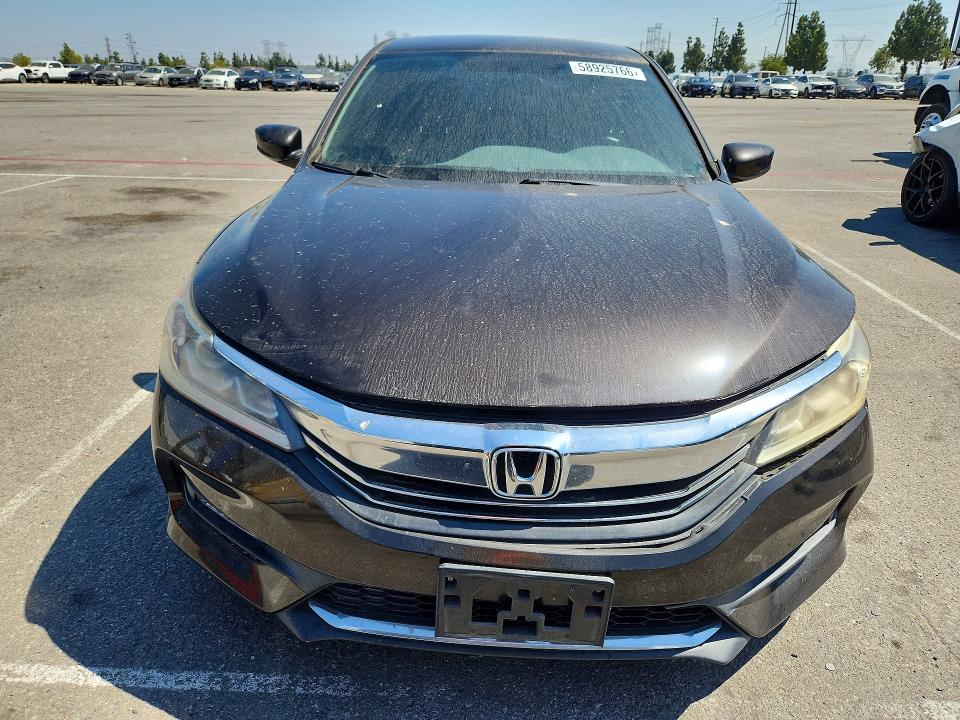 2017 Honda Accord VIN 1HGCR2F51HA301627 COPART salvage auction — FRONT END, Ca - Salvage Certificate, sold $4,750 on 2026-07-02 (photo 5)