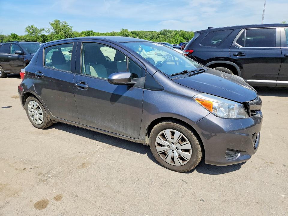 2014 Toyota Yaris VIN JTDKTUD36ED587395 COPART salvage auction — FRONT END, Ny - Mv-907A Salvage Certificate, sold $750 on 2026-07-14 (photo 4)