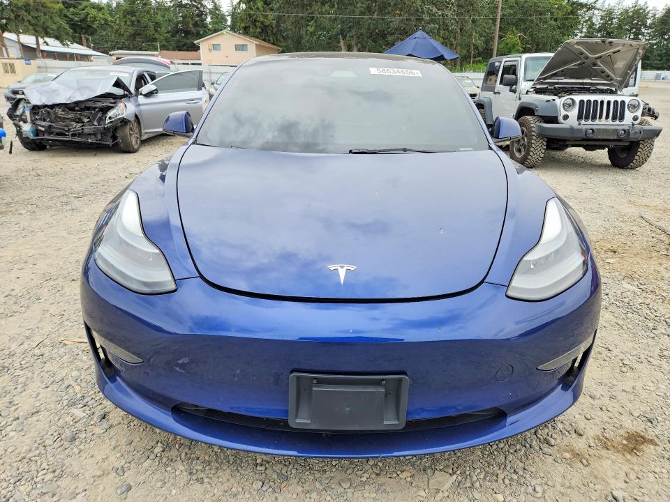 2022 Tesla Model 3 VIN 5YJ3E1EA6NF303797 COPART salvage auction — REAR END, WA - BILL OF SALE, sold $4,800 on 2026-07-10 (photo 5)